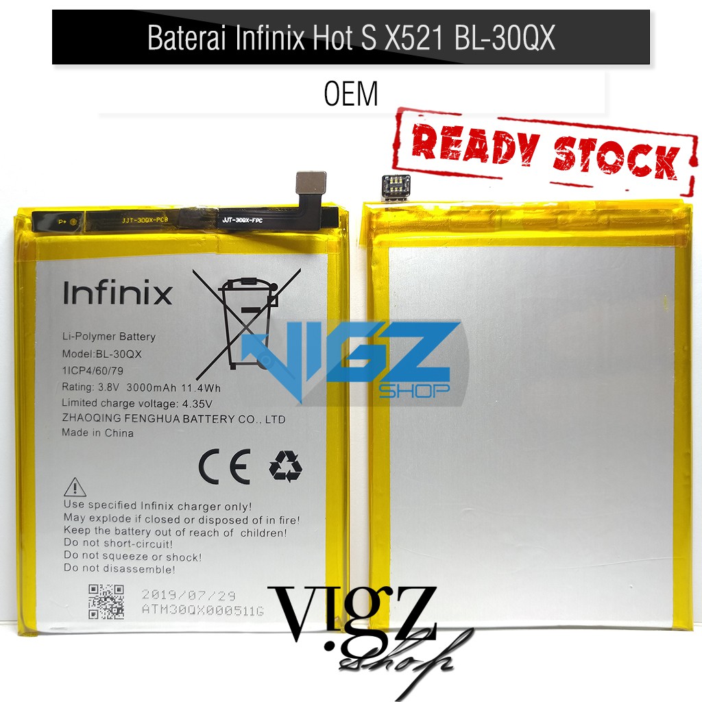 Baterai Infinix Hot S X521 BL-30QX OEM