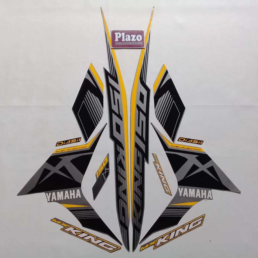 stiker striping lis body motor jupiter mx king 2017 kuning