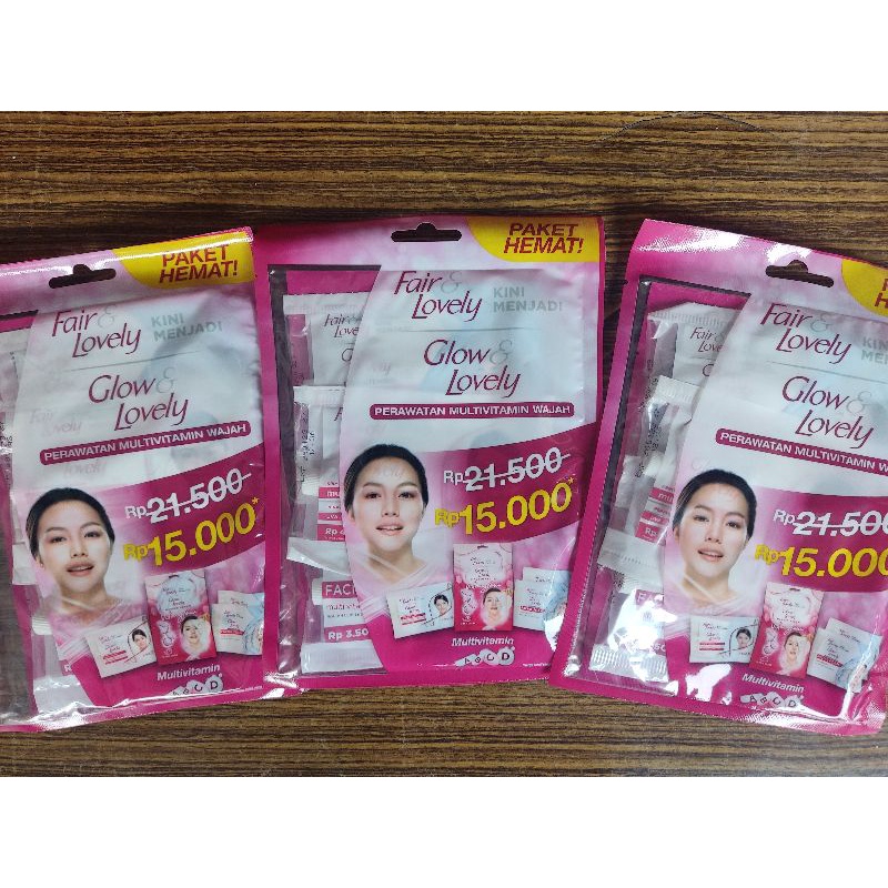 Fair &amp; lovely masker serum /fair n lovely masker wajah / glow n lovely paket hemat