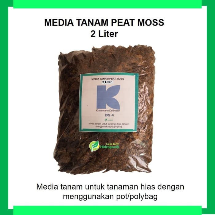 Promo MEDIA TANAM PEATMOSS PETMOS SPHAGNUM BS 4 untuk Tanaman Hias - 2 Liter Murah