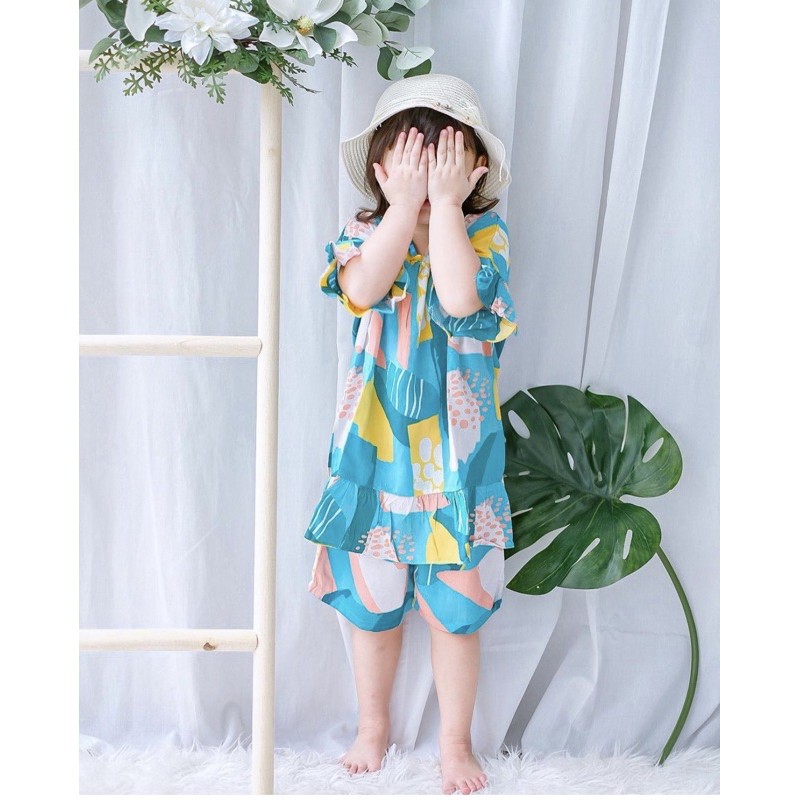 Setelan Anak Freya Smilee Murah Bahan Rayon Super Premium Terlaris