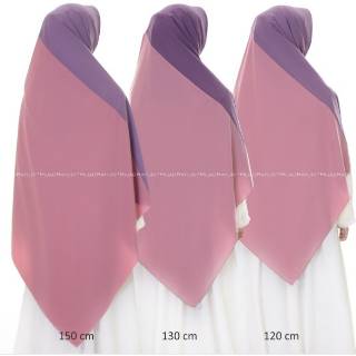  Jilbab  kombinasi 2 warna  jilbab  square wolfis  kombinasi 32 