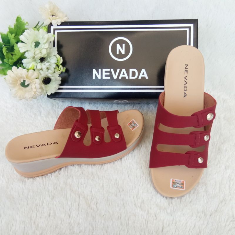 Sandal Wanita Wedges Slop NVada ST