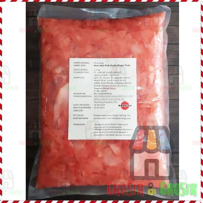 

[[COD]] SUSHI GARI / GARI SHOGA / SUSHI GINGER / JAHE SUSHI - PINK 1,5 KG SALE Kode 1448