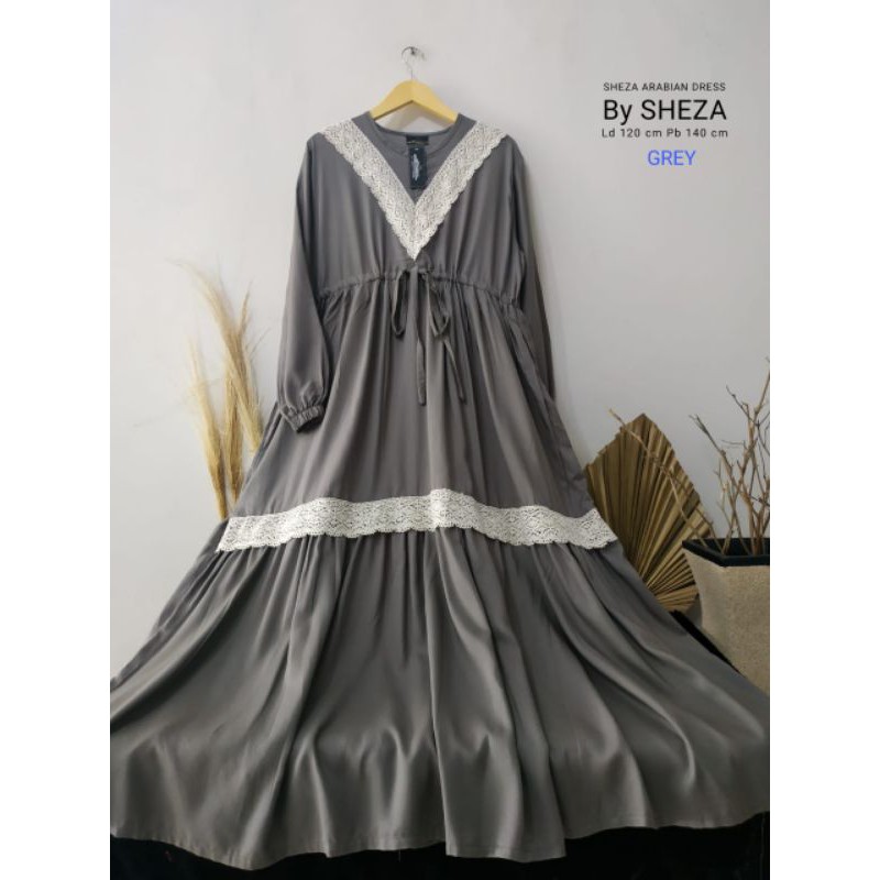 GAMIS ARABIAN - Arabian Dress JumboTali Kerut bahan Adem