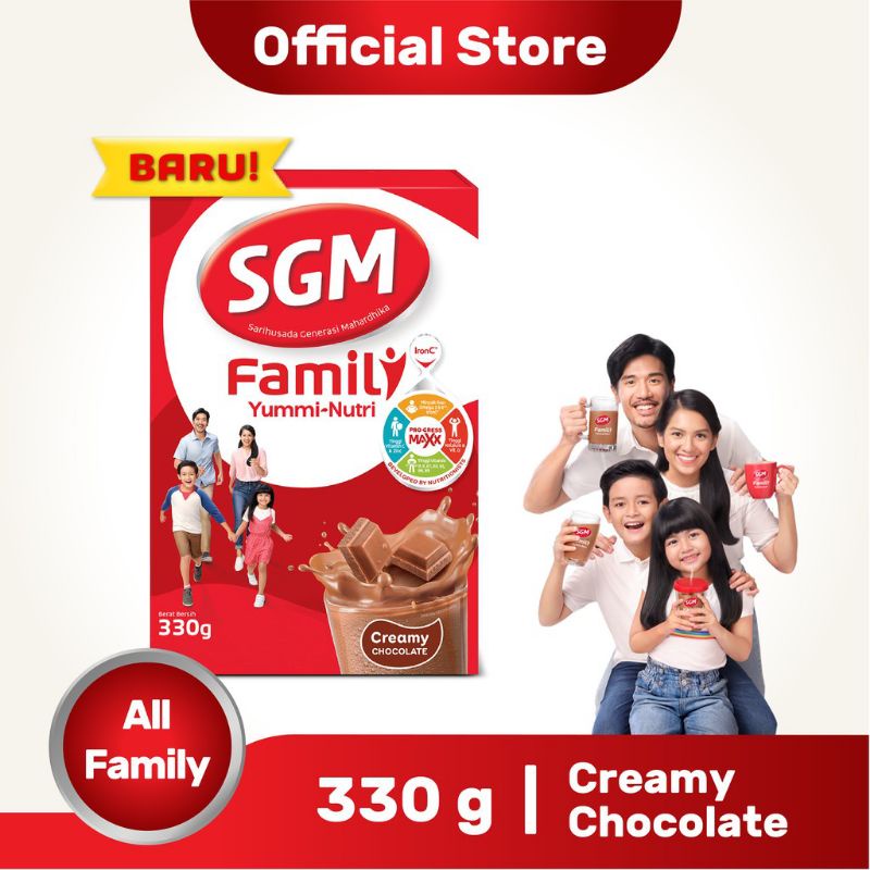 

SGM Family Susu Keluarga 330gr - Vanila/ Coklat