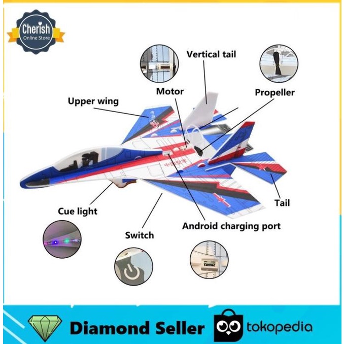 Mainan Pesawat Foam Elektrik | Pesawat Terbang Busa Elektrik Recharge