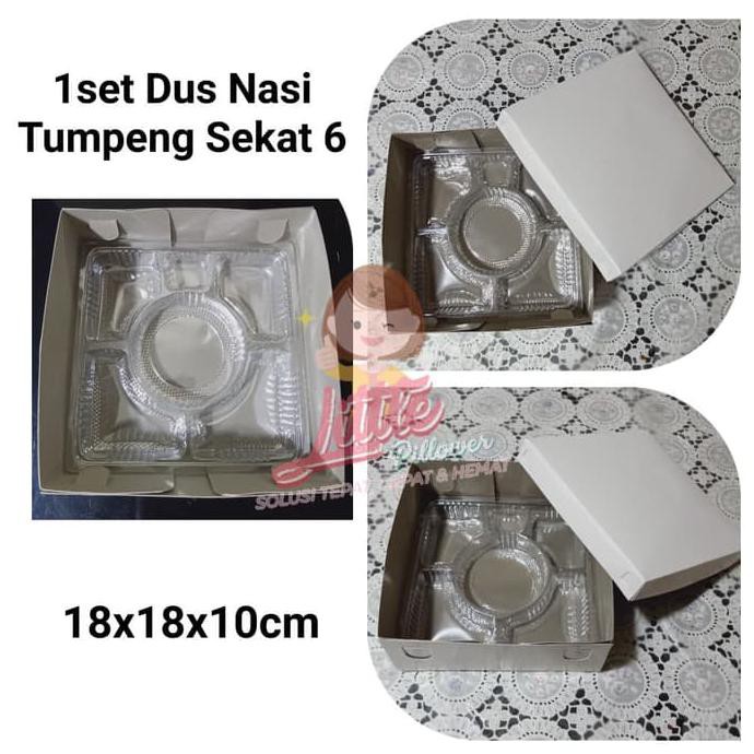 1Set Box Nasi Tumpeng Minibox Tumpeng/Tempat Nasi/Kotak Nasi Sekat