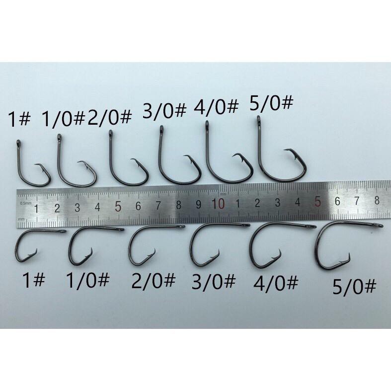 10pcs Fishing Circle Hook Mata Kail Pancing Ikan