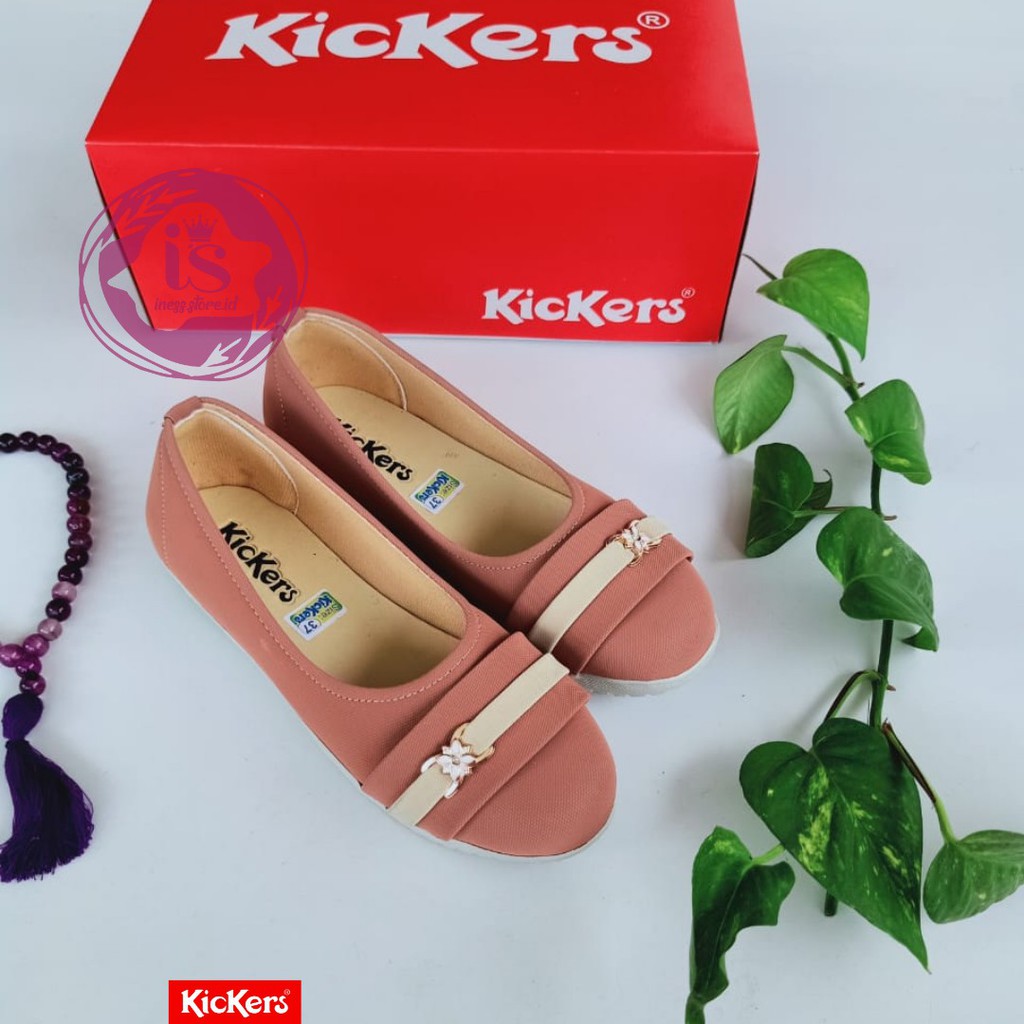 SEPATU WANITA KICKERS FLAT KODE SHOES BLT-10 MURAH GROSIR