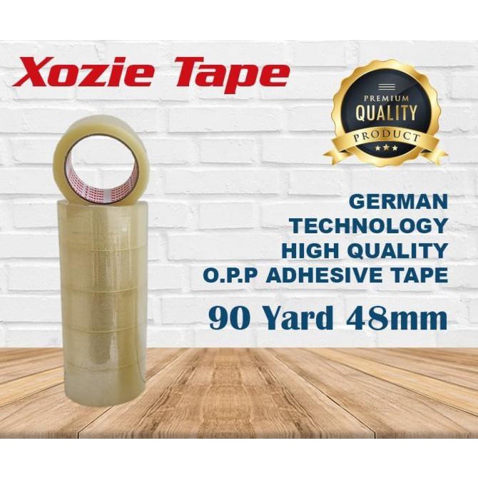 

1 Dus Lakban Bening Xozie Tape 48Mm 2" 90Yard Lakban Packing Paket - Fauzinarman