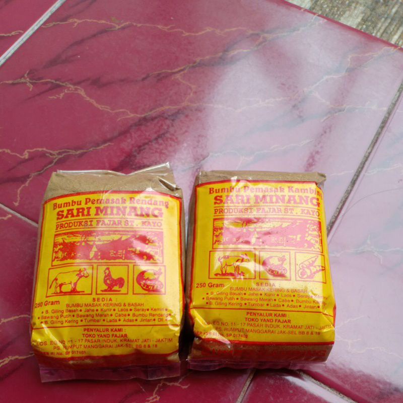 

Bumbu pemasak asli padang 250 gram