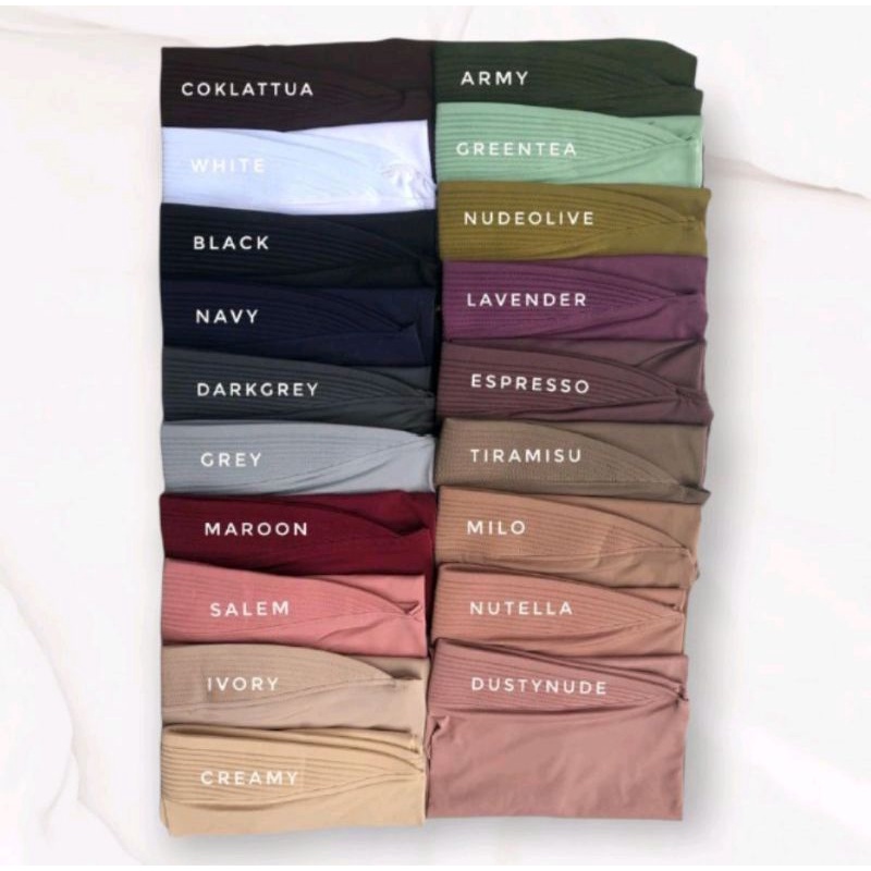 Noura Instan Khimar Simple Ped Jersey Premium Bergo Hamidah-5