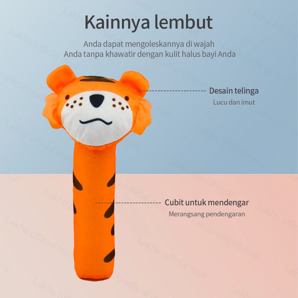 JCHO mainan tangan bayi bunyi dan music/baby hand rattle toy stick soft mainan tangan bayi