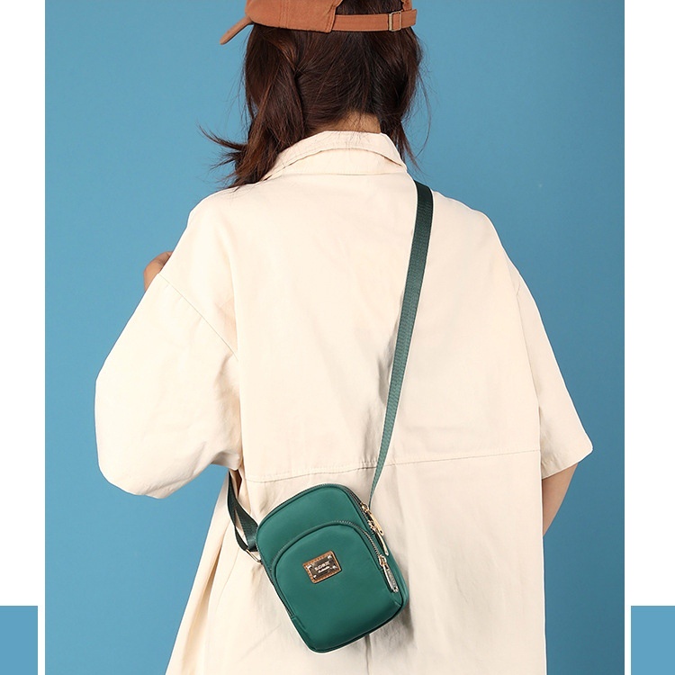 TAS SELEMPANG WANITA IMPORT KECIL ANTI AIR DORELL SLING BAG BRANDED MINI PREMIUM KEKINIAN CEWEK FASHION BATAM REMAJA HIJAU SIMPLE