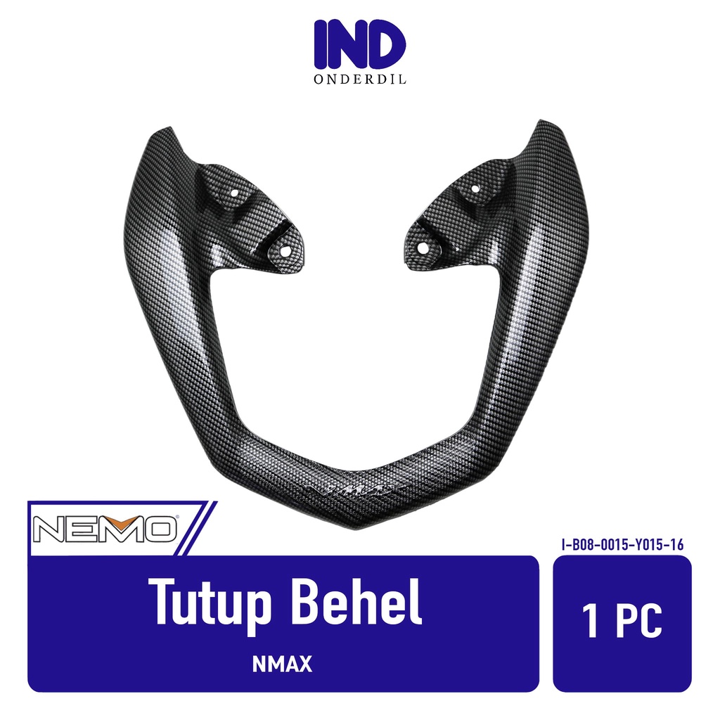 Tutup-Pentup Behel-Begel-Pegangan-Handle Jok-Jog Belakang Karbon-Carbon NMAX-N Max Merk Nemo