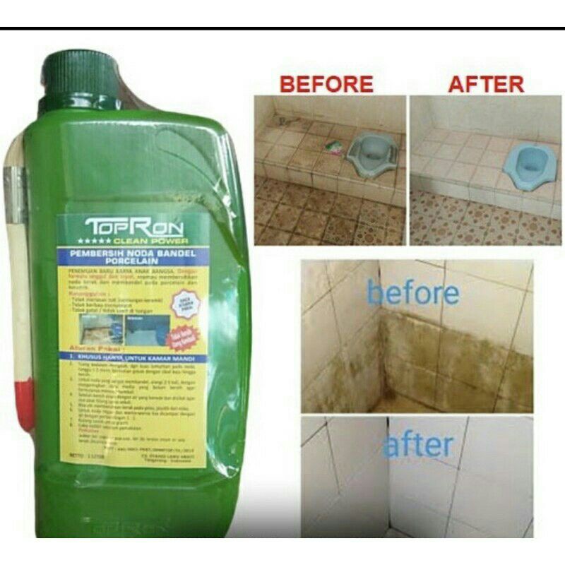 TOPRON CLEAN POWER 1 Liter Pembersih Keramik, Noda Bandel dan Porcelain 100% ORIGINAL