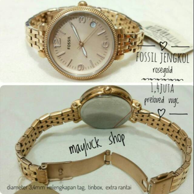 Fossil Jengkol Rosegold