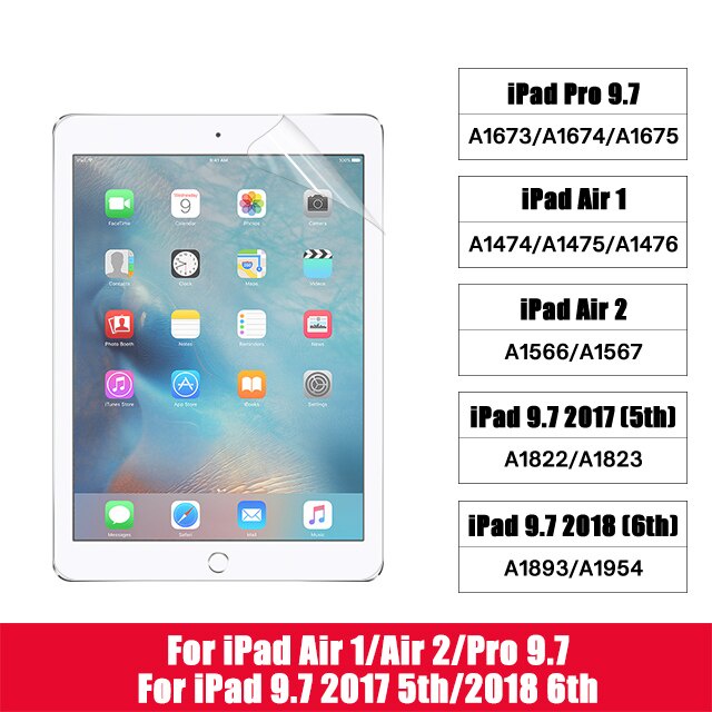 Pelindung Layar Bahan Pet Matte Untuk Apple Ipad 9.7 Air 2 3 4 10.5 10.9 2020 Pro 11 10.2 7th 8th