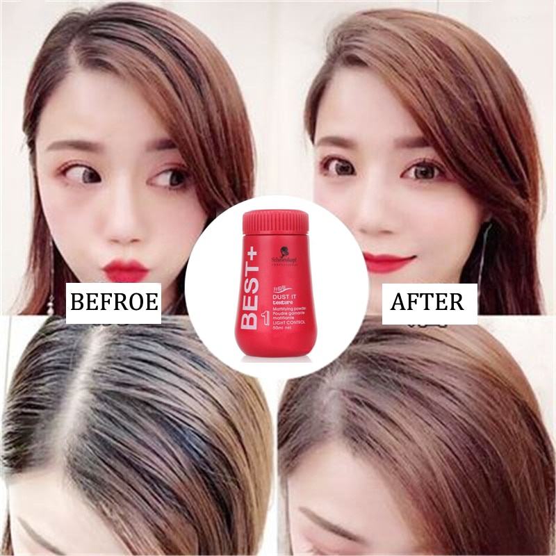 BEST+ Pertolongan Pertama Rambut Berminyak di saat harus ber-penampilan Prima seperti Artis, Dust It Hairstyling Texture powder rambut hair styling 10g Fluffy Hair Powder Hair No Wash Away Oil Dry Shampoo Powder Unisex Styling Hair Disposable Hair Wax