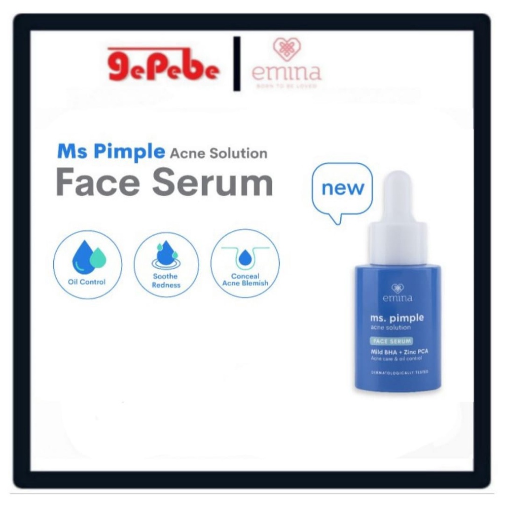 Emina Ms Pimple Acne Solution Face Serum 30ml