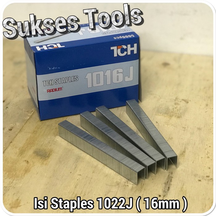 

isi mesin air stapler 16 mm mata staples angin model u 1016 j 1016j