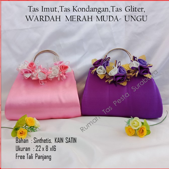 PAKET TAS PESTA WARDAH MODEL CLUTH DANSELEMPANG , 2 TAS ONGKIR TAS BEST SELLER MURAH MEWAH DAN ELEGAN