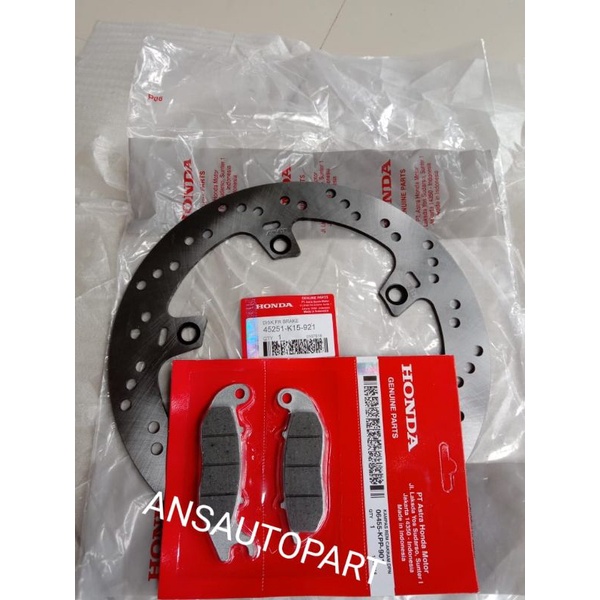 PIRINGAN CAKRAM DEPAN K45+KAMPAS REM NEW CB 150R CBR 150 NEW