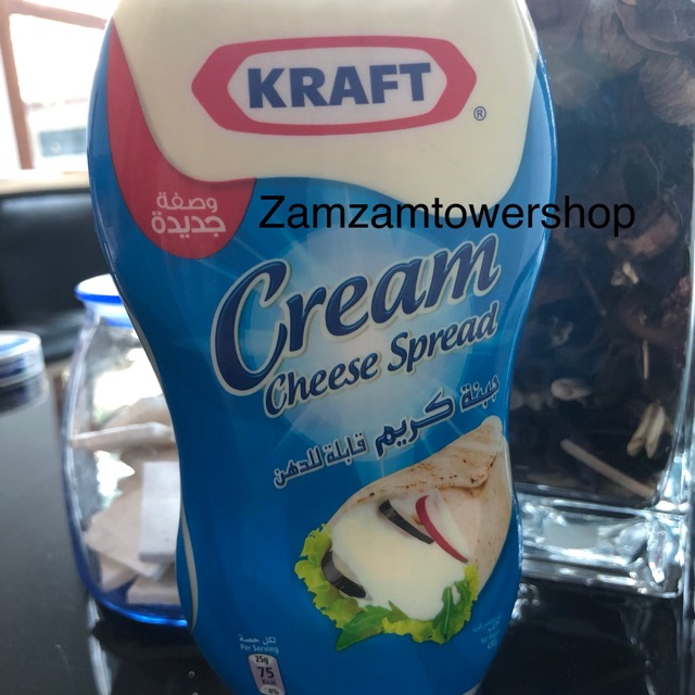 Cream cheese spread kraft 440ml, dari saudi halal 100%
