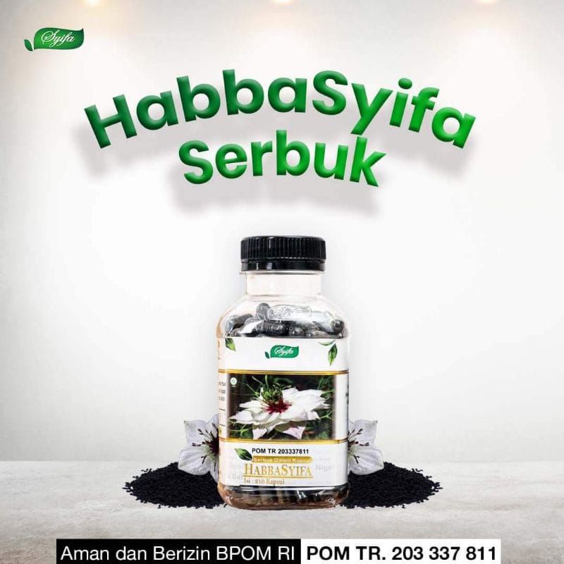 Habbatussauda Habbasyifa Serbuk 210kapsul ORIGINAL Ijin BPOM