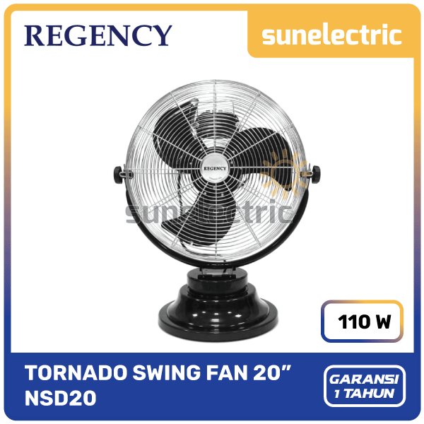 Regency NSD-20 / 51cm / 20 Inch Tornado Swing Deluxe Fan / Kipas Angin Lantai NSD20 / NSD 20