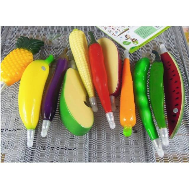 

BLS 026 Tempelan Kulkas Buah, Sayur + Pulpen ( pena ) / Fruit, Vegetable + Pen Fridge Patch (pen)