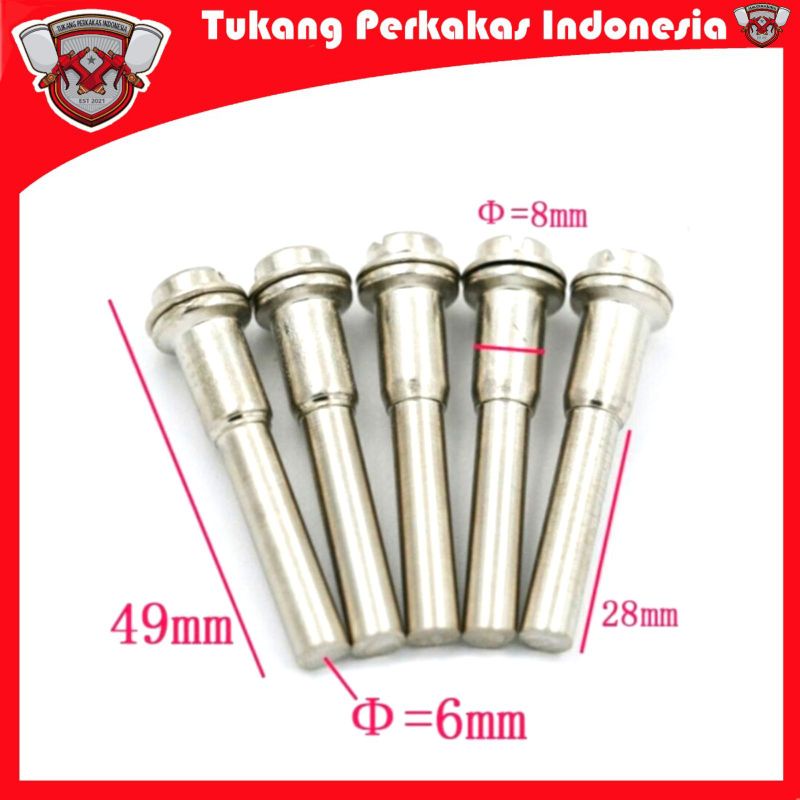 Mandrel Batang as Shank 1/4 6mm Untuk mata gergaji