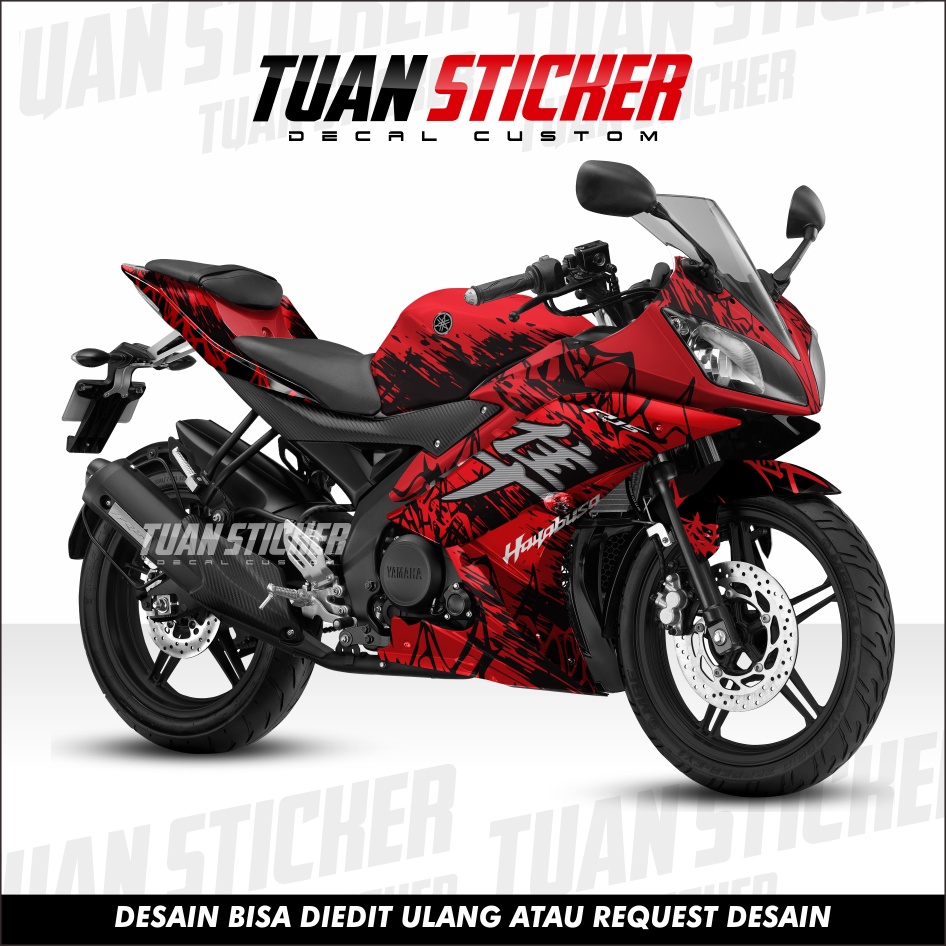 Decal Sticker Yamaha R15 V2 Full Body Sticker Decal R15 V2 Full Body Striping Full Body R15 V2 Motif