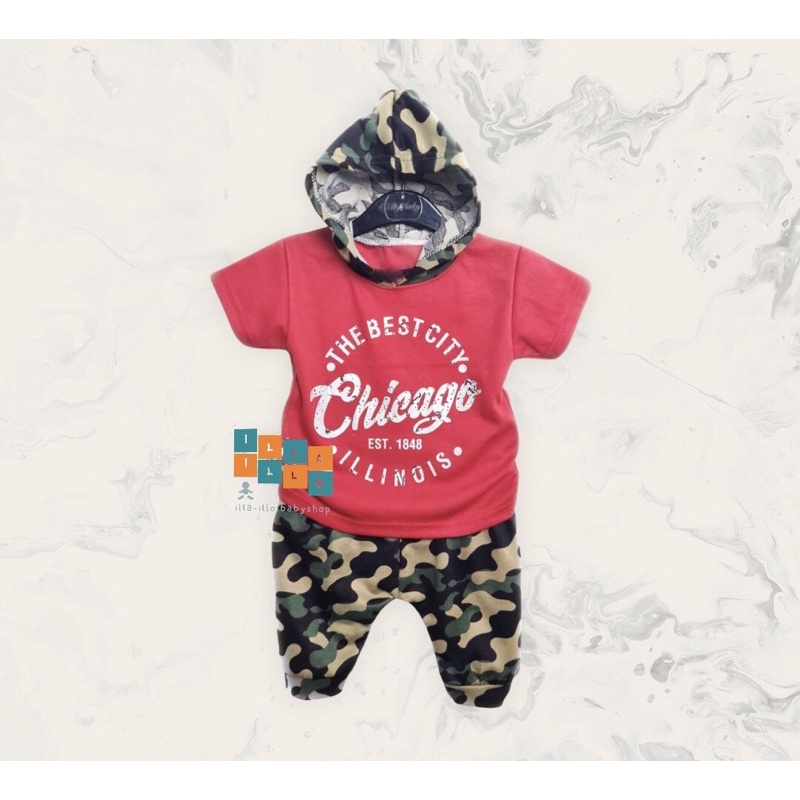 Baju anak bayi Loreng doreng illaillo