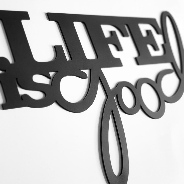 Hiasan/Dekorasi Tempelan Dinding Akrilik - LIFE IS GOOD - Wall Decor ADN