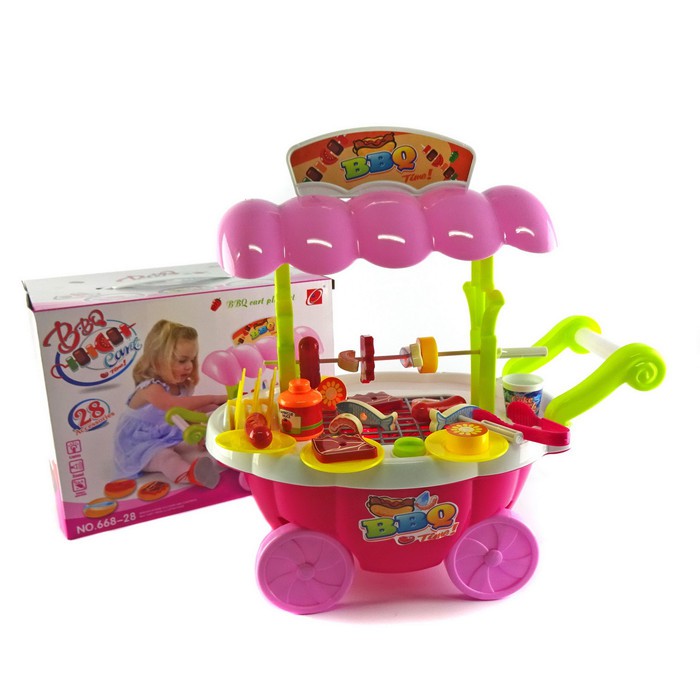 Emco Brix Space Explorer 8806 Mainan Bricks Mainan Anak  BE812 Bbq Cart - Mainan Gerobak Bbq