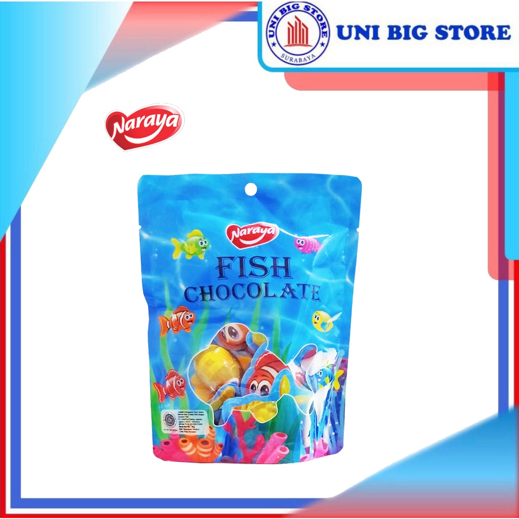 

Naraya Fish Chocolate Cokelat Bentuk Ikan Coklat 90 gr