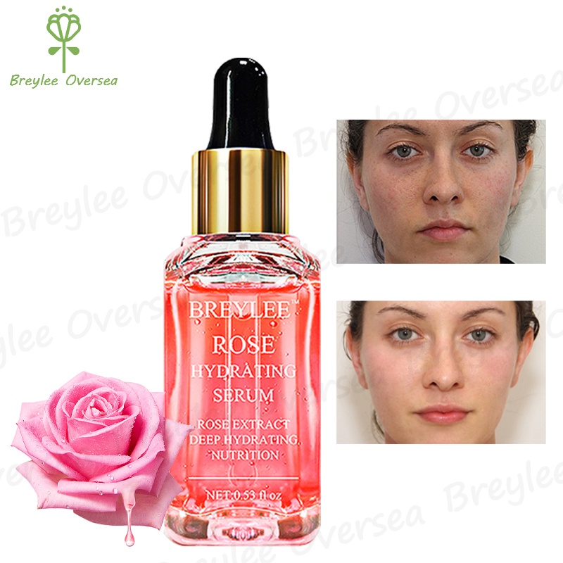 BREYLEE serum pelembab mawar Rose Nourishing Facial Serum  Moisturizing / Refreshing / Stimulasi nol / Memutihkan / Menghidrasi /Anti Aging