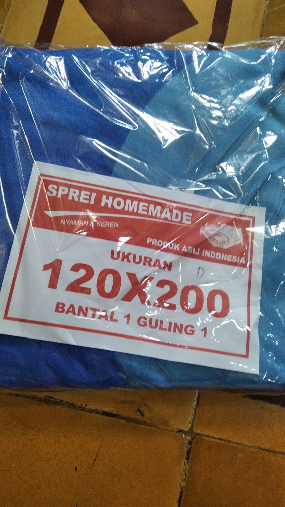 Sprei Motif Love Blue