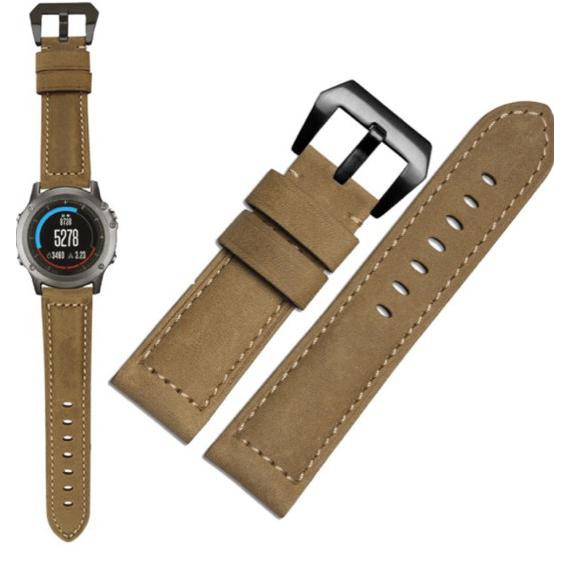 Garmin Fenix 3/3HR Genuine Leather Strap, Brown
