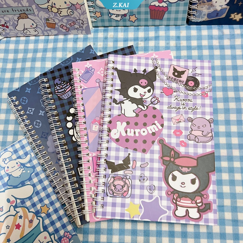 Sanrio Buku notebook / Catatan A5 portable Motif Kartun hello kitty / melody