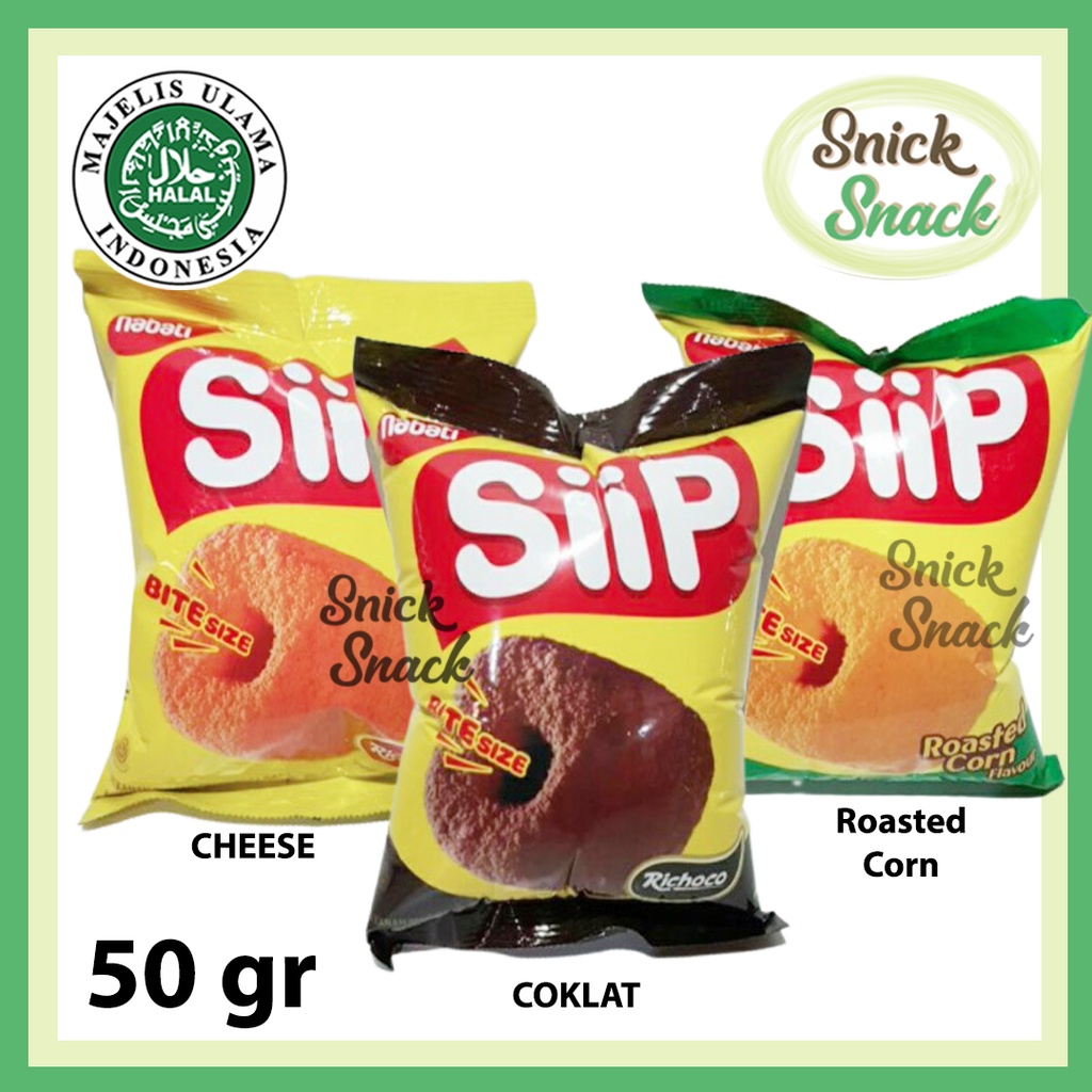 

Nabati SIIP Snack StikJagung 50 gr Bite Size Keju Richesse dan Coklat Richoco Jagung Roasted Corn