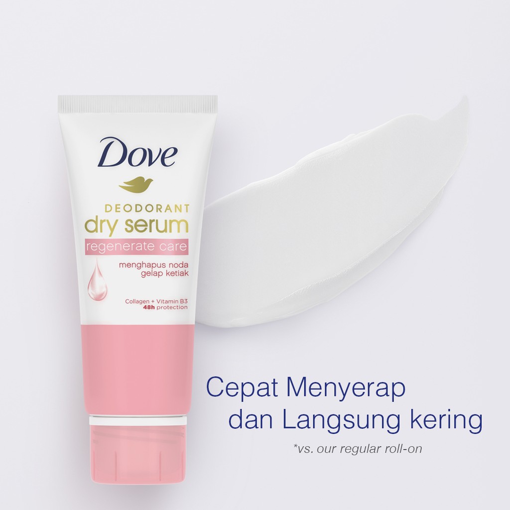 DOVE Deodorant Dry Serum Regenerate Care 50ml - Menghapus Noda Gelap Ketiak