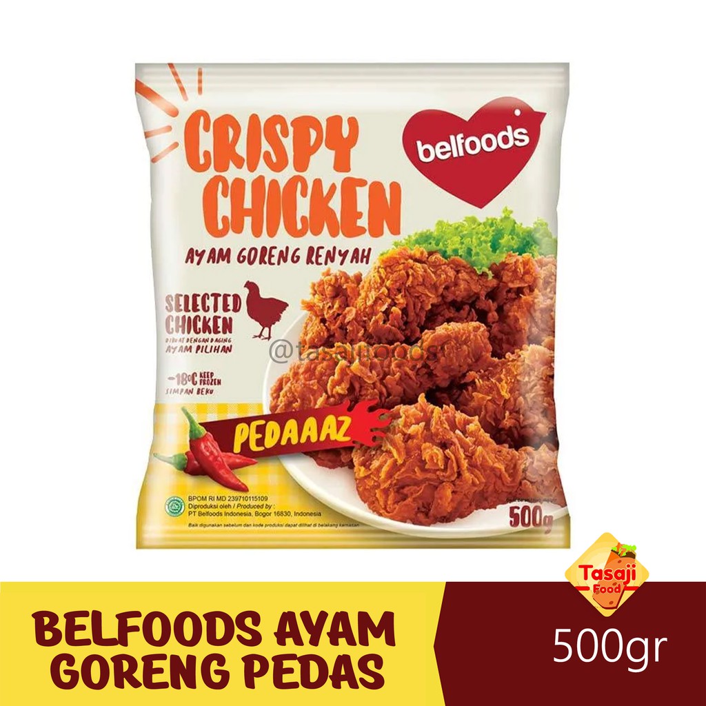 Belfoods Ayam Goreng Renyah PEDAAAS 500 Gram