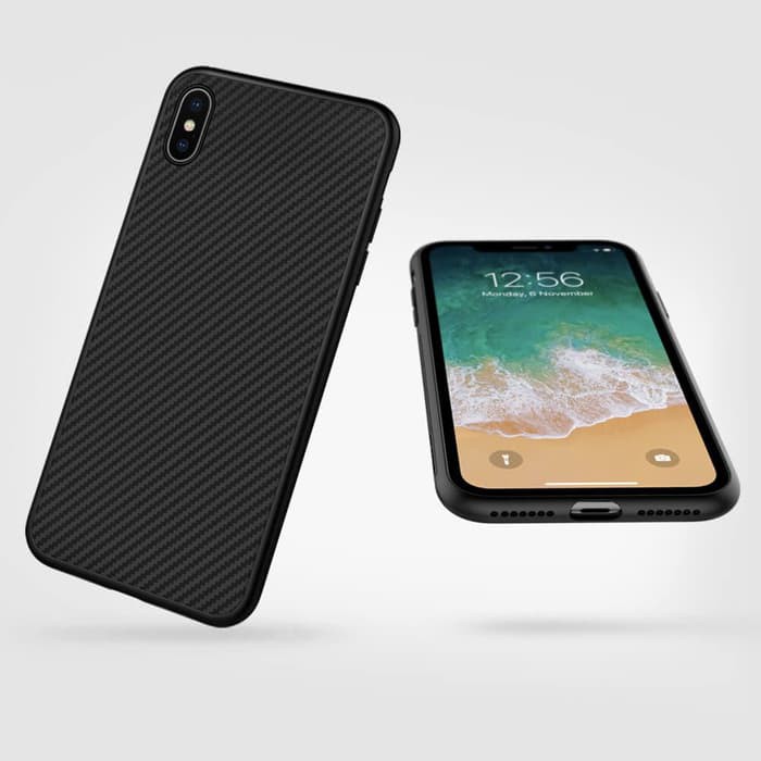 Hard Case iPhone XS Max 6.5 NILLKIN Synthetic Fiber Carbon Casing Original