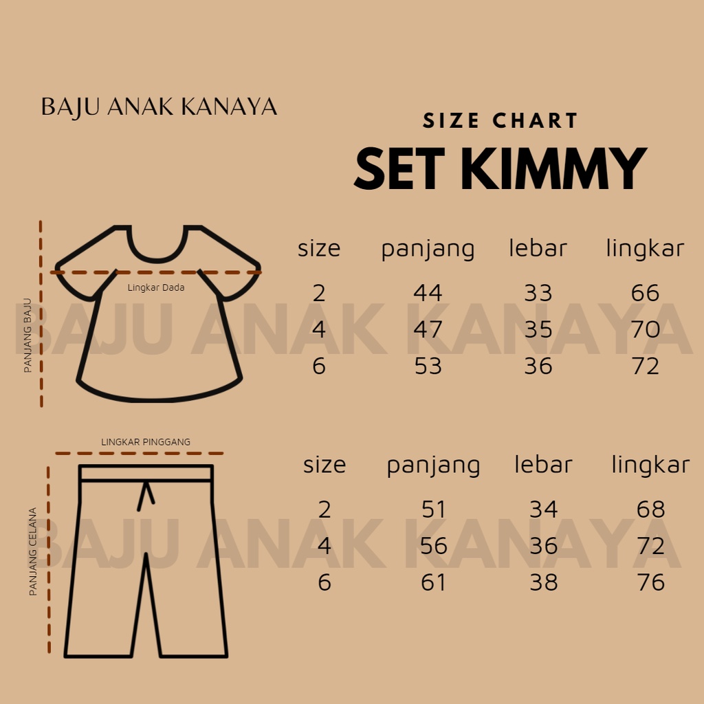 2-6 TH SETELAN ANAK PEREMPUAN KIMMY ONE SET ANAK RAYON  by BOBO KIDS-4