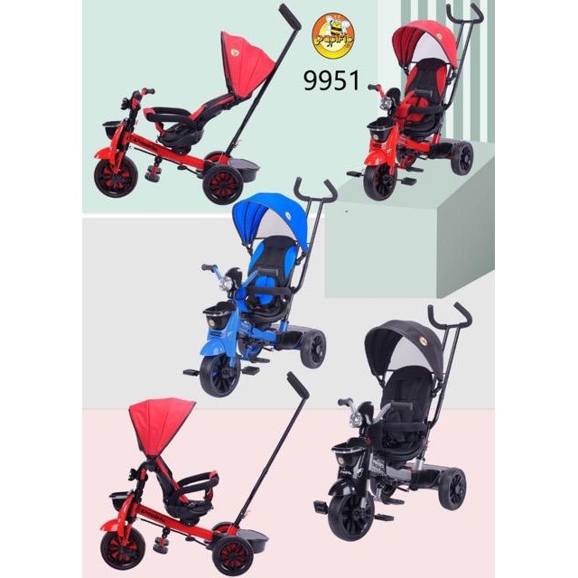 TRICYCLE SEPEDA RODA TIGA ANAK KURSI PUTAR PACIFIC 9951 TRICYCLE SEPEDA RODA TIGA ANAK KURSI PUTAR PACIFIC 9951