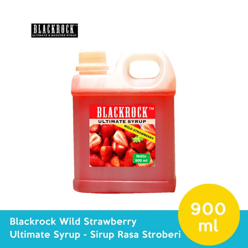 

Blackrock Wild Strawberry Ultimate Syrup 900 ml - sirup rasa strawberry