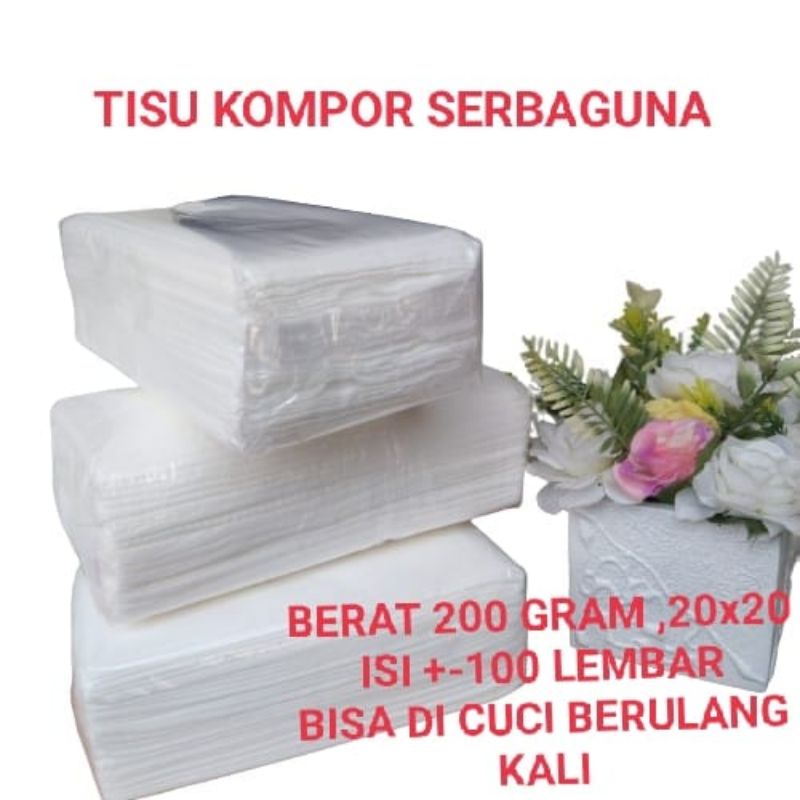 TISU KOMPOR SERBAGUNA/TISU AJAIB 200 GRAM TISU CUCI ULANG